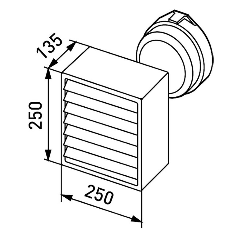 Saunavalaisin Ensto AVH11 mänty 25 x 25 x 13,5 cm
