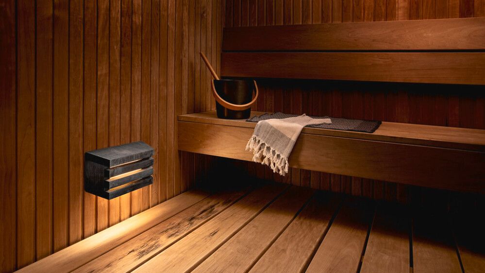 Saunavalaisin Airam Hor 320 LED 8 W Musta