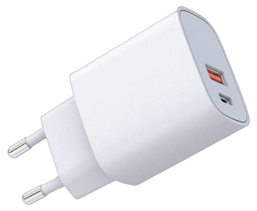 Pikalaturi Airam USB-A/USB-C valkoinen 20 W