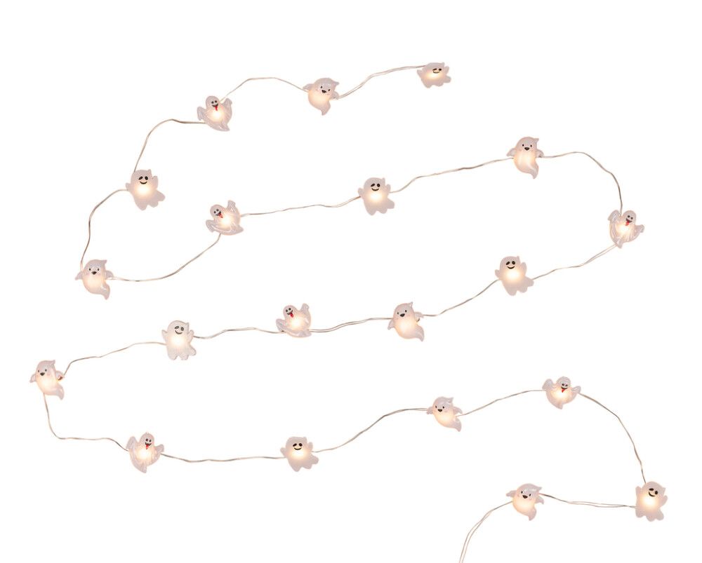 LED-kummitusvalosarja Airam Huhuu 2-os valkoinen 190 cm