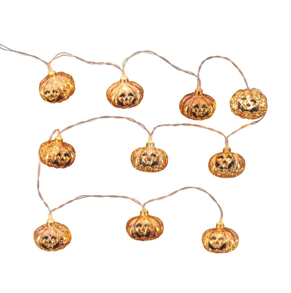 LED-kullanhohtoinen valosarja Airam Luihu 10-os kulta 135 cm