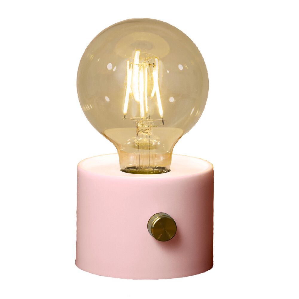 Pöytävalaisin Airam Hygge Roosa Nauha