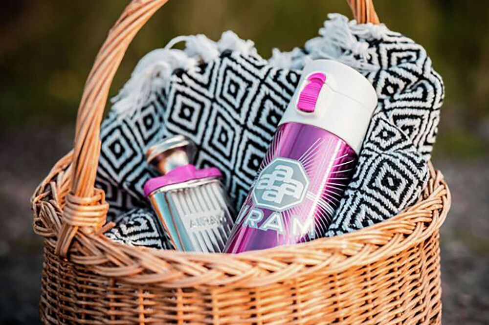 Teräsmuki Airam Klassikko 0,35 l Roosa Nauha