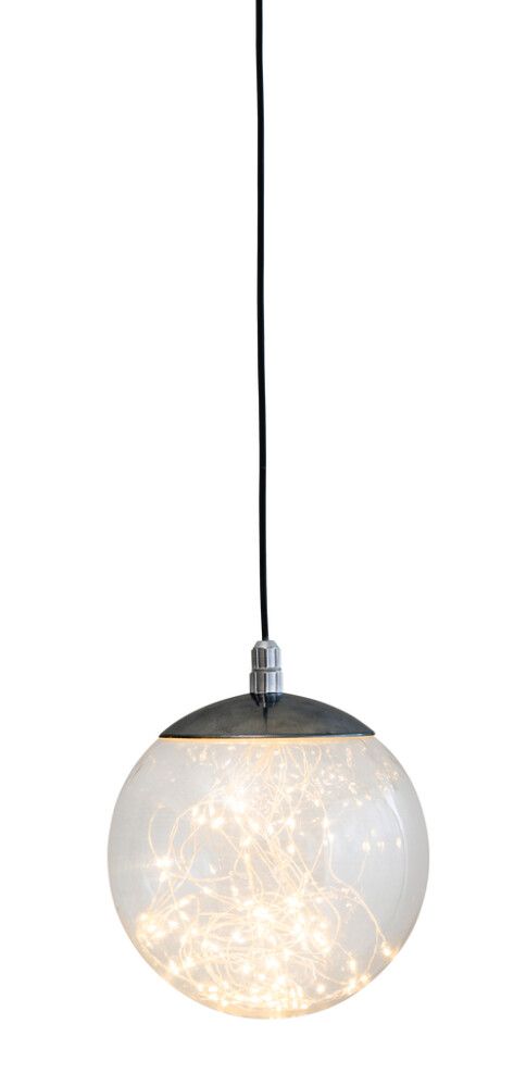 LED-koristevalo Airam Tirandi musta Ø 18 cm