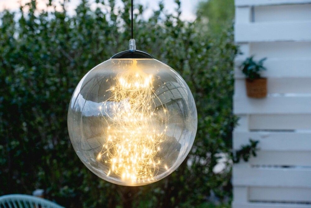 LED-koristevalo Airam Tirandi musta Ø 35 cm