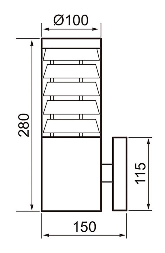 Ulkoseinävalaisin Airam Park RST