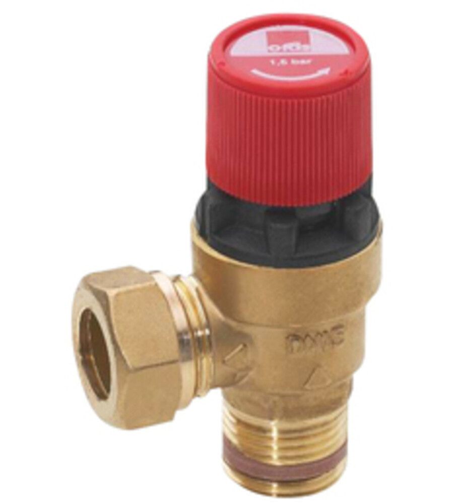 Varoventtiili Oras 1/2" 10 bar EM