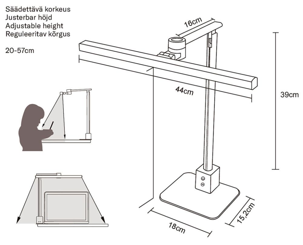Pöytävalaisin Airam Trina