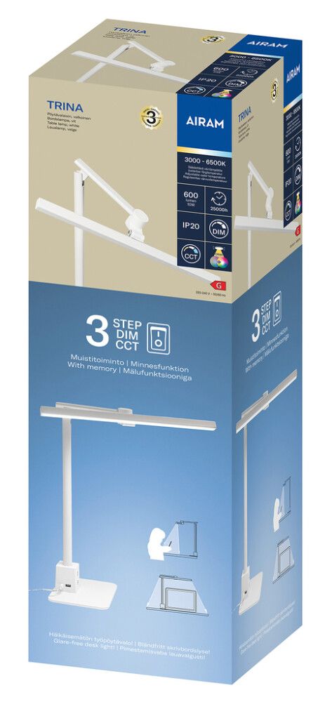 Pöytävalaisin Airam Trina