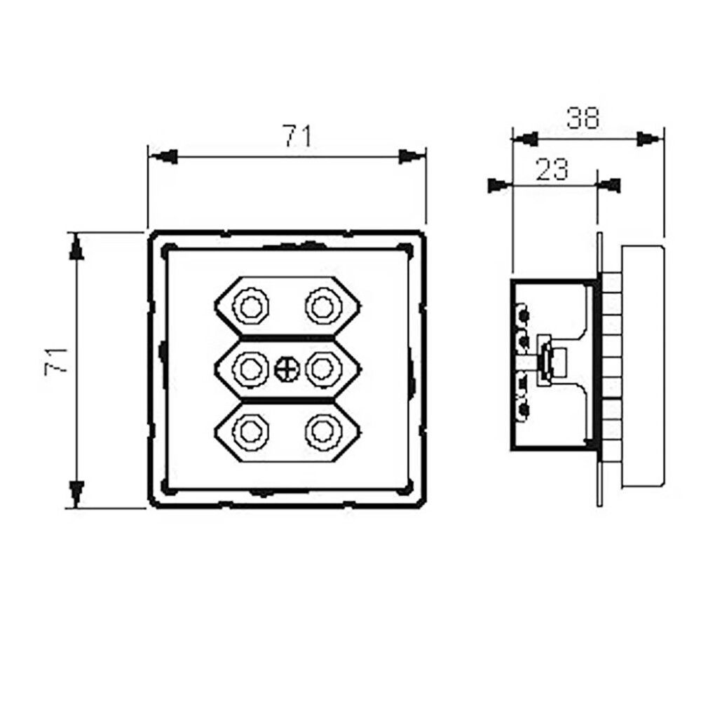 Pistorasia ABB Impressivo Euro 3-os Valkoinen