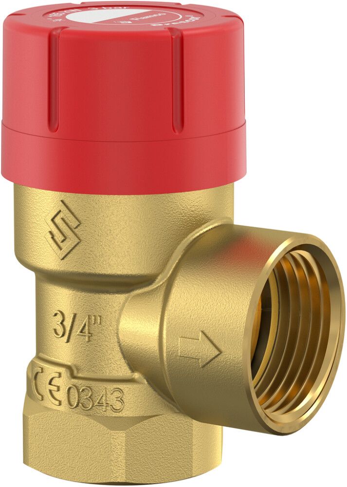 Kalvopaisunta-astian varoventtiili Flamco  Prescor 3/4 -1,5 Bar SK MS