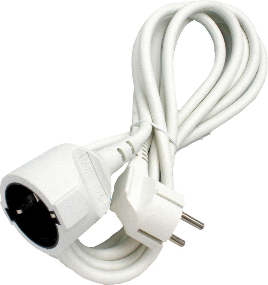 Sisäjatkojohto Opal 1,5 m Valkoinen