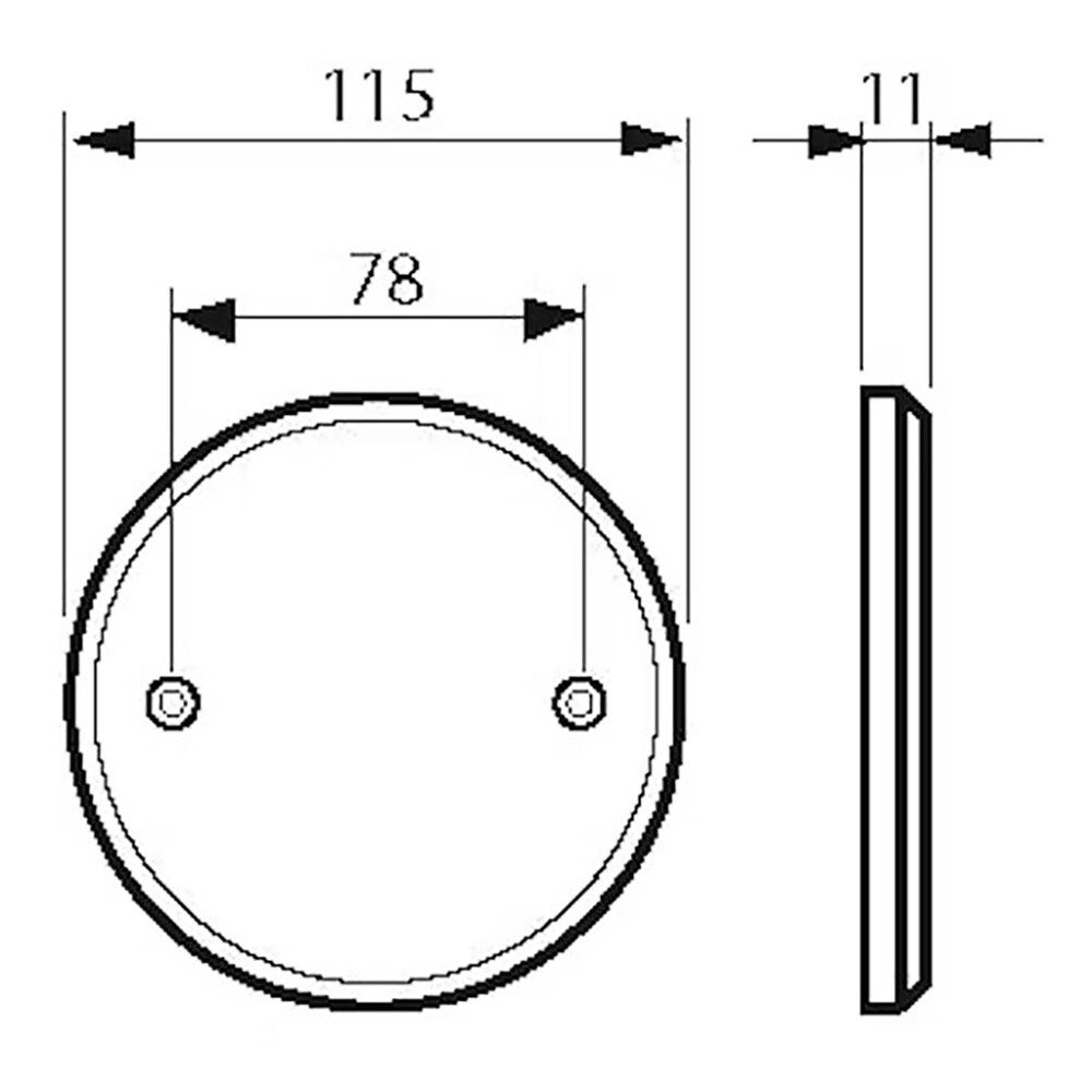 Peitekansi jakorasialle ABB AK11P IP44 Valkoinen Ø115 mm