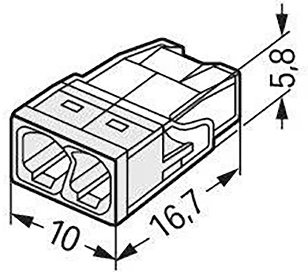 Rasialiitin Wago 2273-202 2-NAP