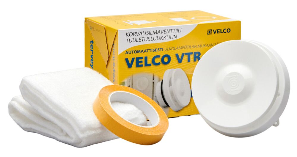 Korvausilmaventtiili Velco VTR-100 valkoinen