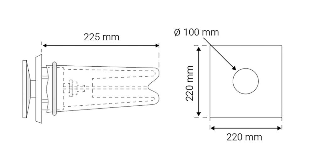 Korvausilmaventtiili Velco VSR-100