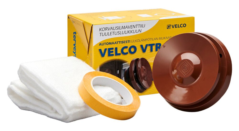 Korvausilmaventtiili Velco VTR-100 ruskea