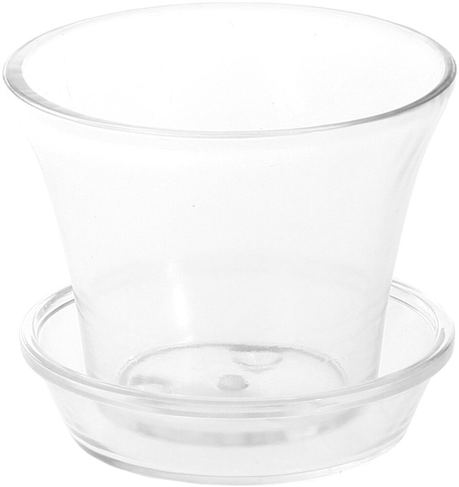 Orkidearuukku aluslautasella kirkas 15 cm