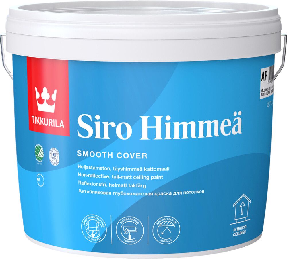 Sisäkattomaali Tikkurila Siro Himmeä 2,7 l
