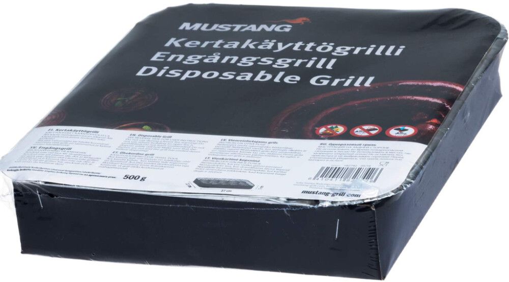 Kertakäyttögrilli Mustang