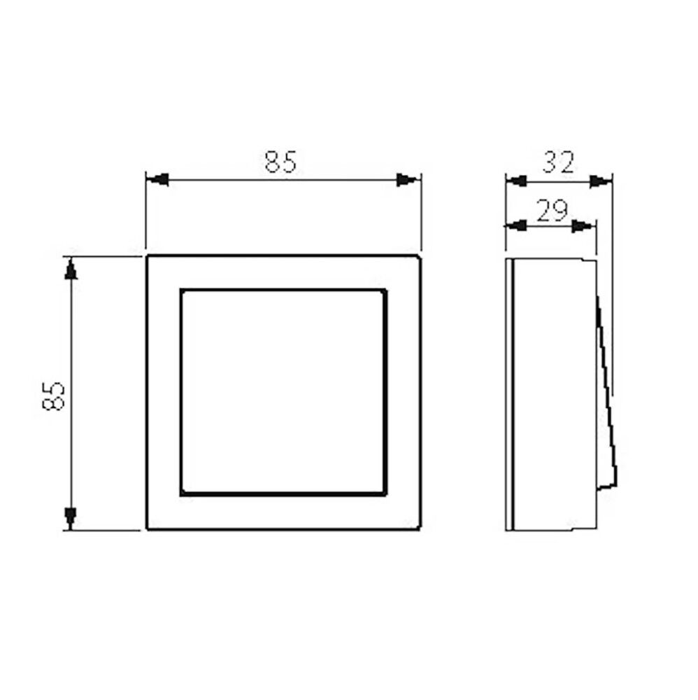 Pintakytkin ABB Impressivo 6 Valkoinen