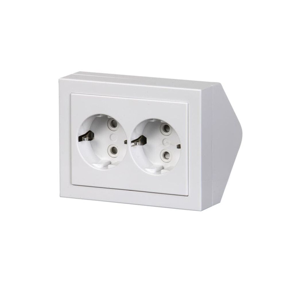 Kulmapistorasia ABB Impressivo Valkoinen 2-os