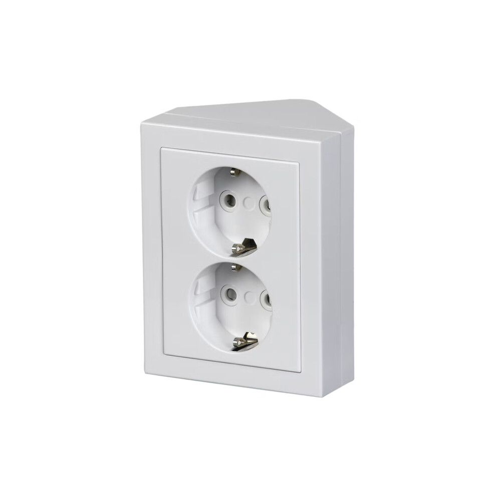 Kulmapistorasia ABB Impressivo Valkoinen 2-os