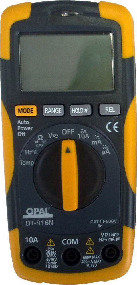 Yleismittari OPAL 600V 10A AC/DC, 40 MOHM