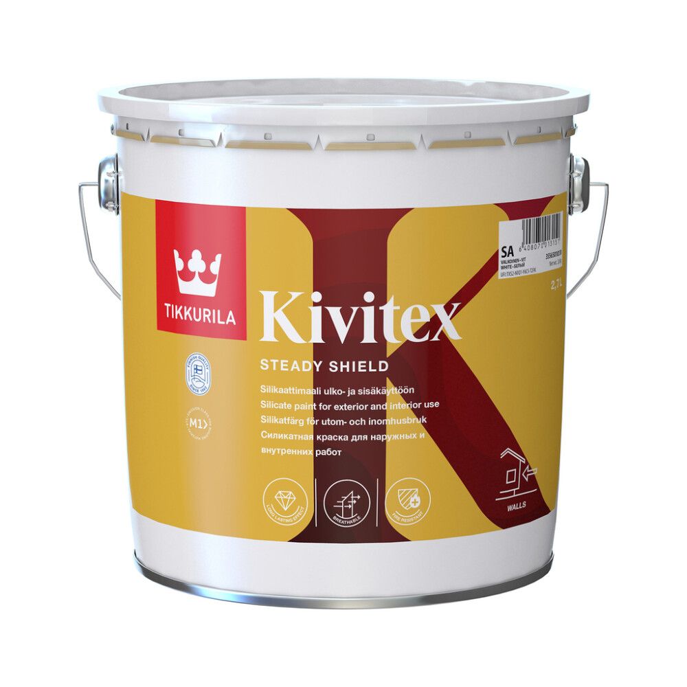 Silikaattimaali Tikkurila Kivitex Valkoinen