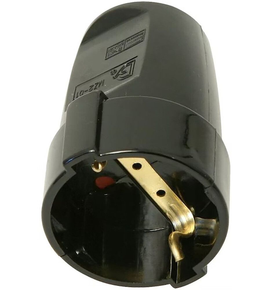 Jatkopistorasia Opal 1-os IP20 Musta