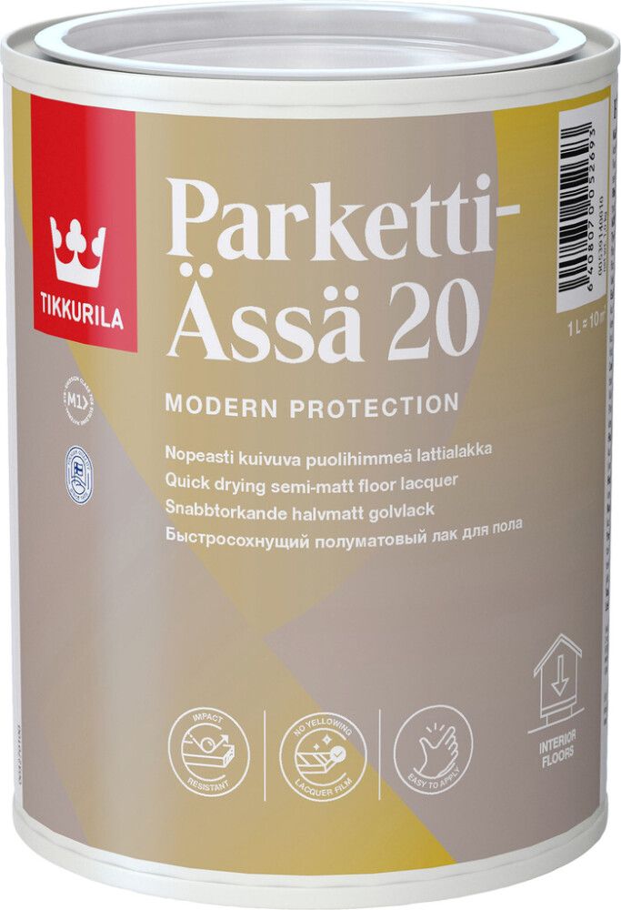 Lattialakka Tikkurila Parketti-Ässä 20 Puolihimmeä