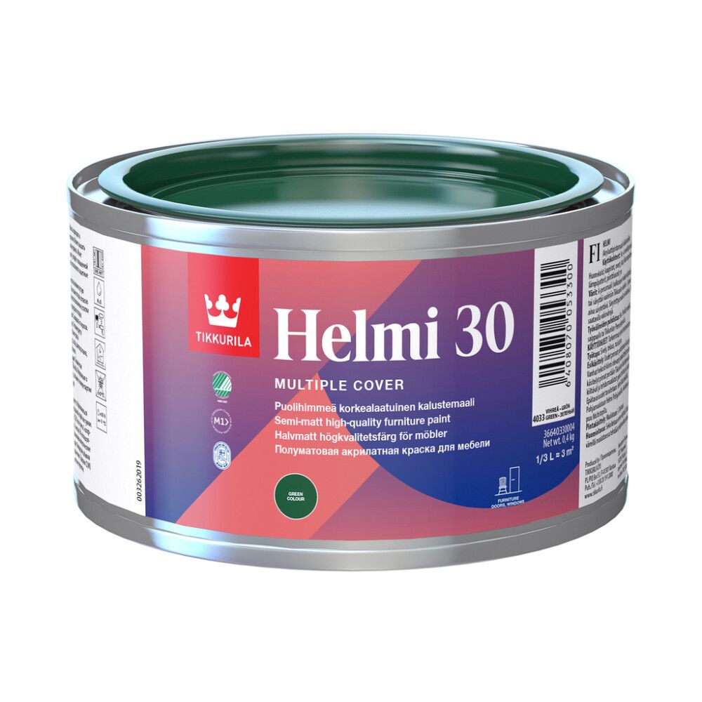 Kalustemaali Tikkurila Helmi 30 Vihreä