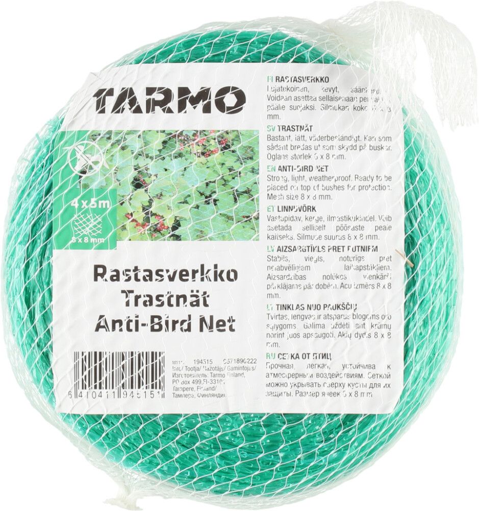 Rastasverkko tiheä 4 x 5 m