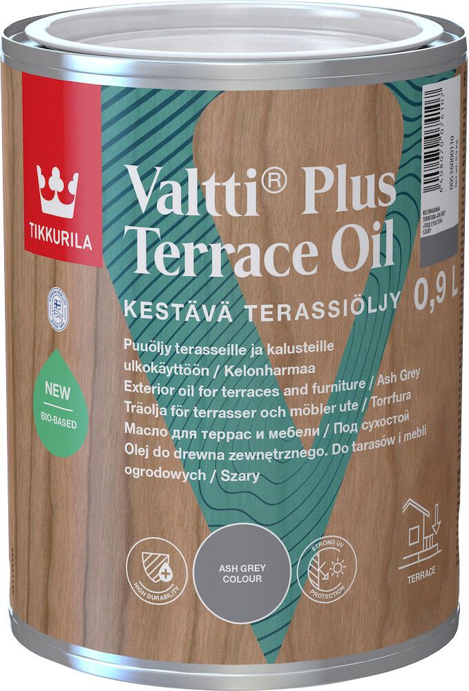 Valtti Plus Terrace Oil Tikkurila Kelonharmaa