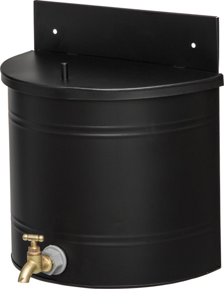 Pesusäiliö seinälle 10 l mattamusta