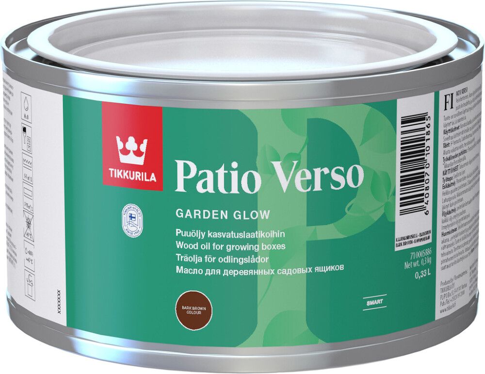 Puuöljy Tikkurila Patio Verso Kaarnanruskea
