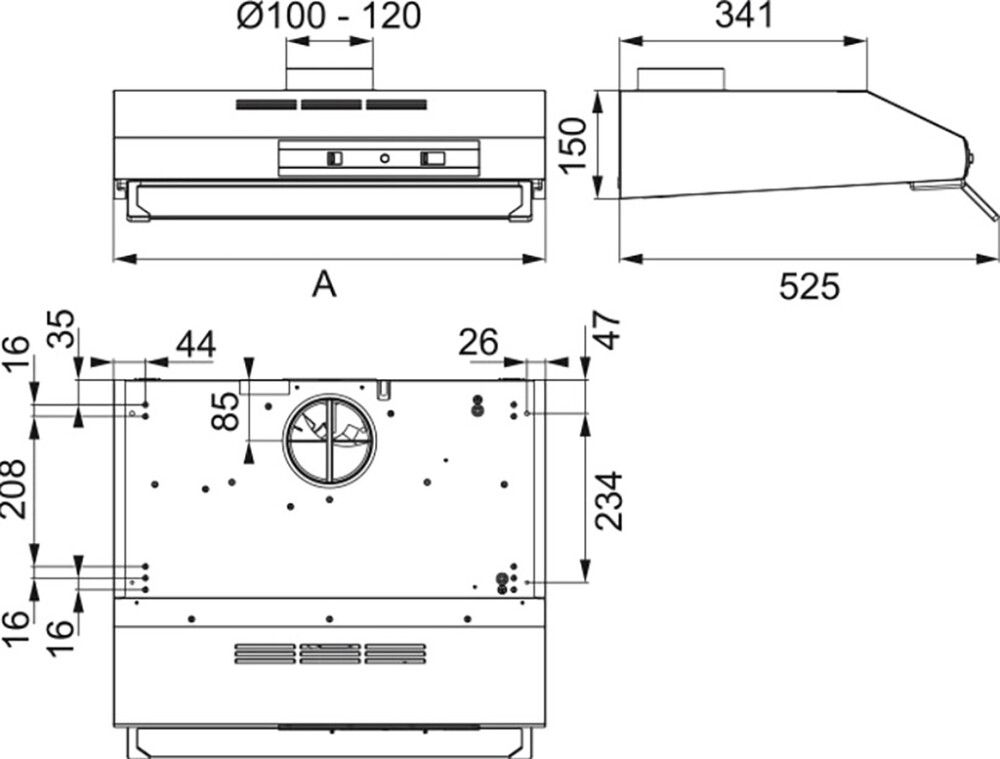 Liesituuletin Franke Classic F741 FTT 50 cm