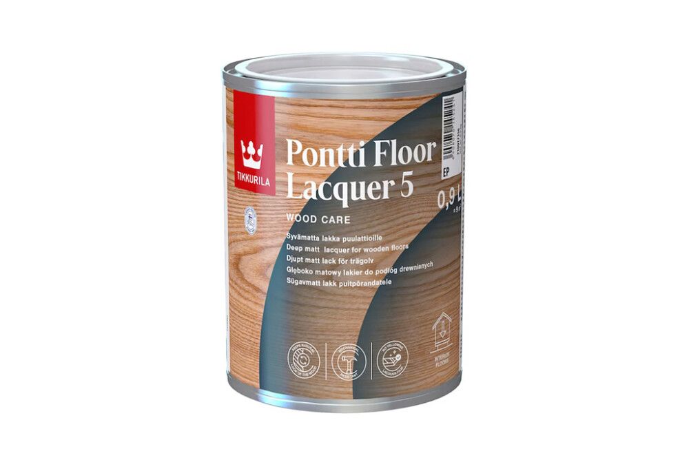 Puulattialakka Tikkurila Pontti Floor Lacquer 5 0,9 l
