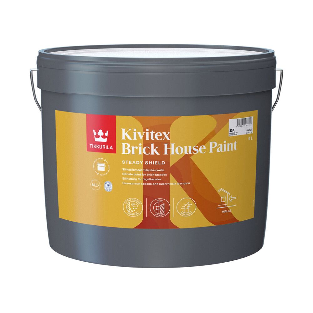 Maali Tikkurila Kivitex Brick House Paint valkoinen 9 l