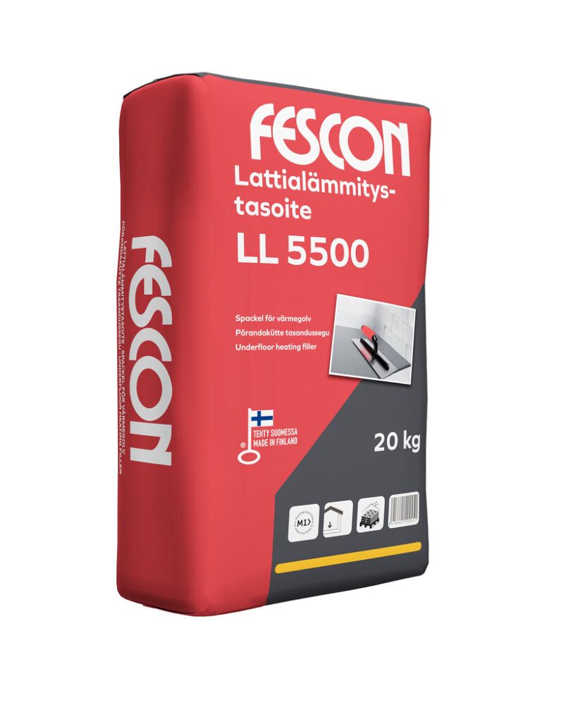 Lattialämmitystasoite Fescon LL 5500 20 kg