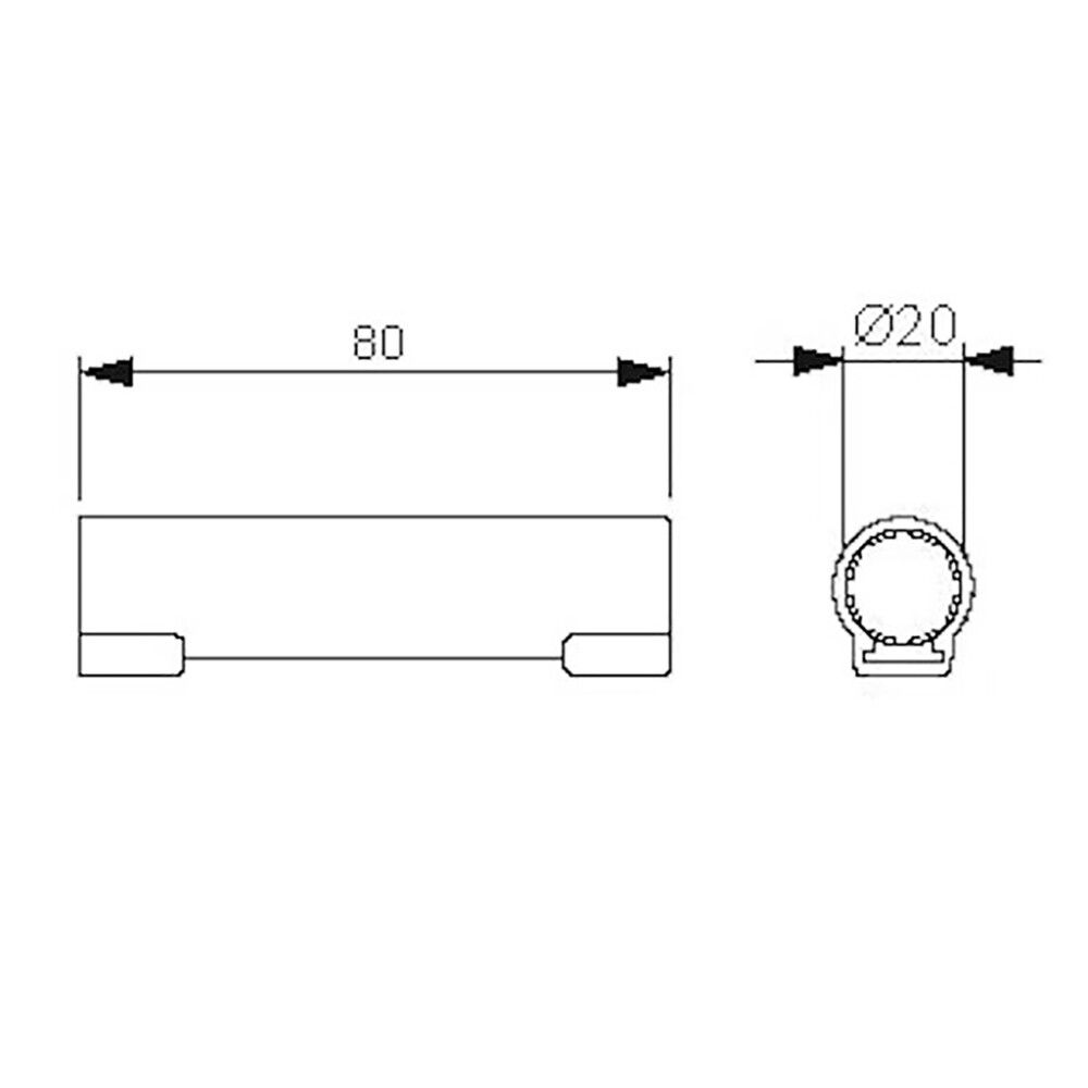 Jatkoholkki ABB AJ20 Ø20 mm 5 kpl/paketti