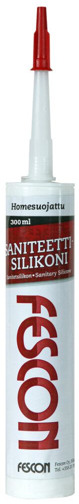 Saniteettisilikoni Fescon 300 ml, eri värejä