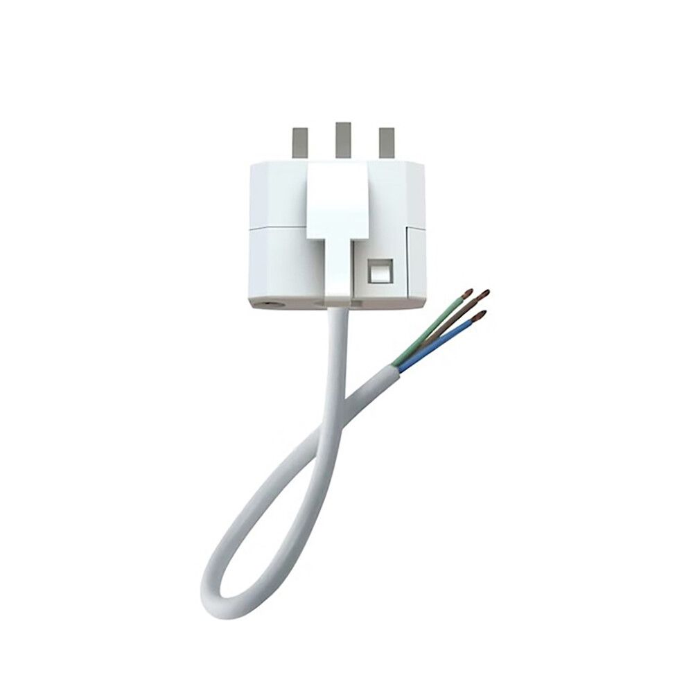 Valaisinpistotulppa Opal 3-napainen Valkoinen 15,5 cm