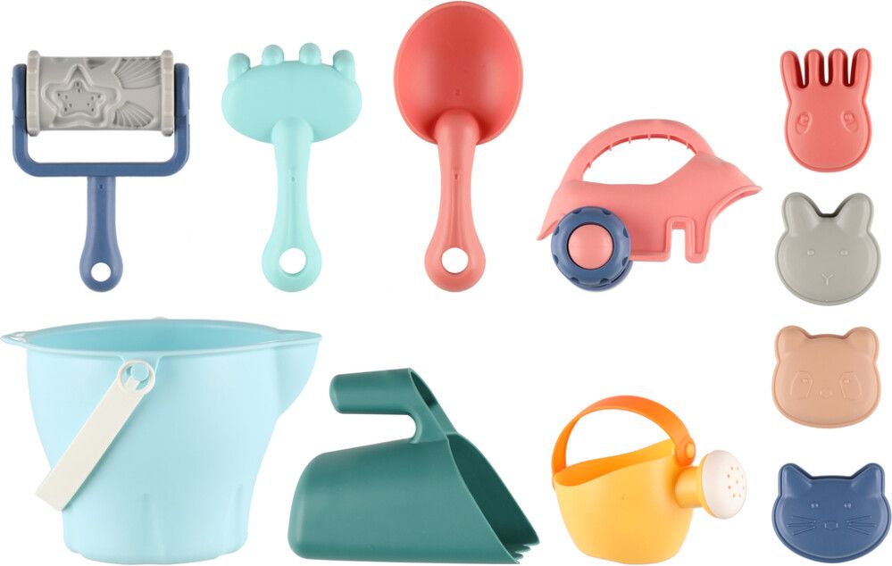 Hiekkalelut ämpärissä 11 kpl