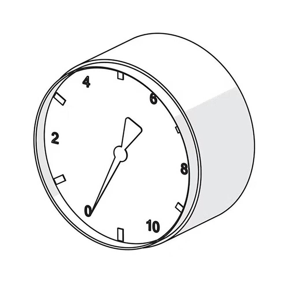 Painemittari Oras 436012 1/4 x 10bar Vaakamalli