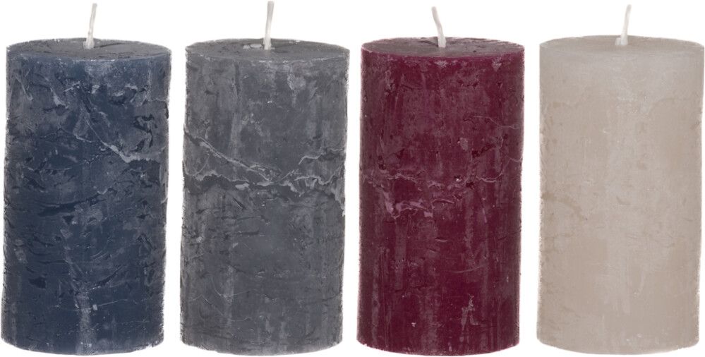 Pöytäkynttilä Rustic 6,5 x 12 cm lajitelma