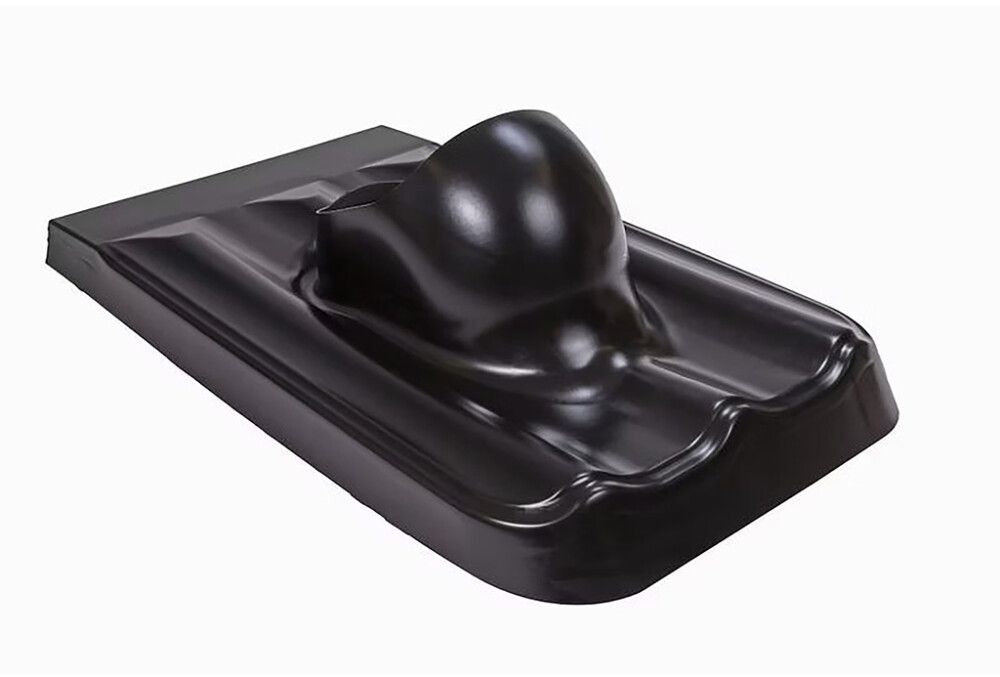 Kattoläpivienti Vilpe XL universal musta Ø 160 – 250 mm