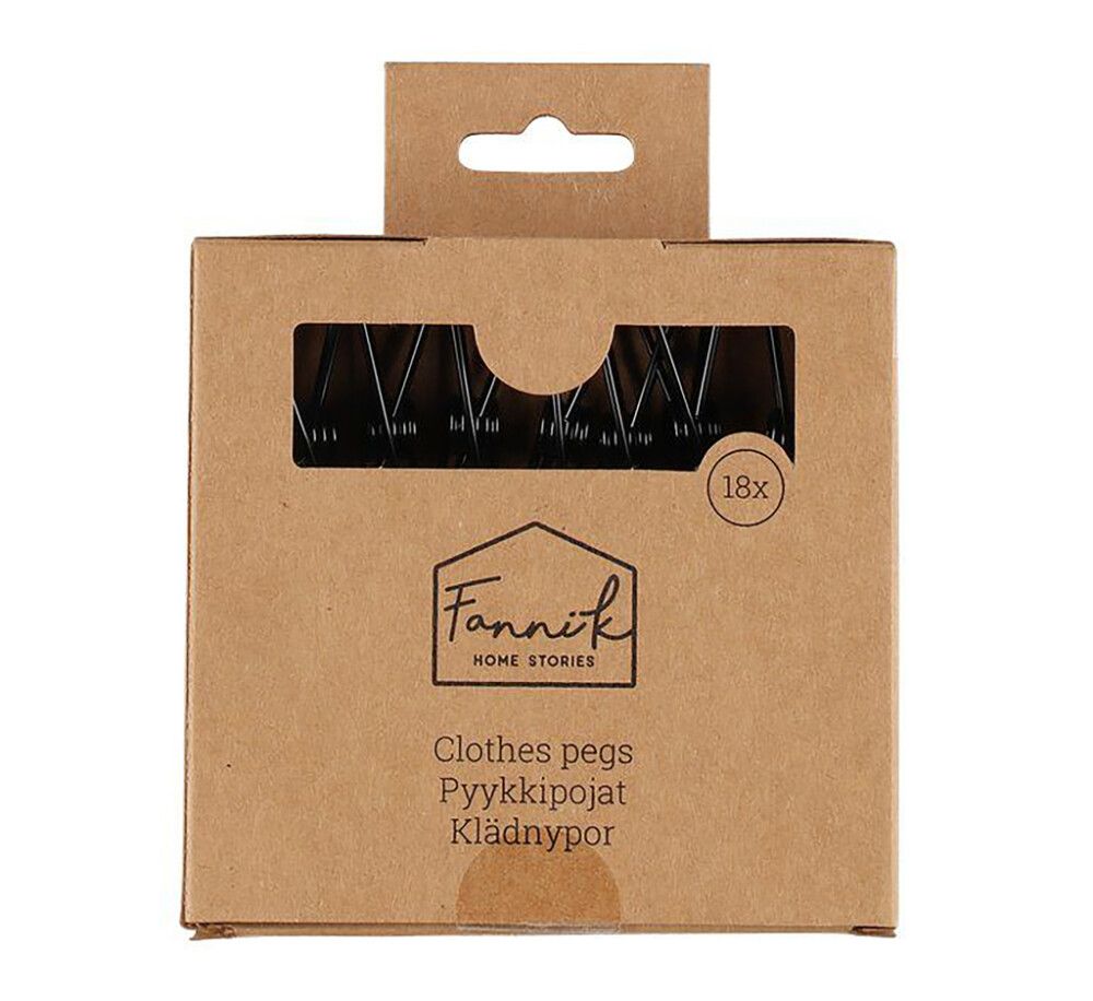 Pyykkipojat Fanni K Musta 18 kpl