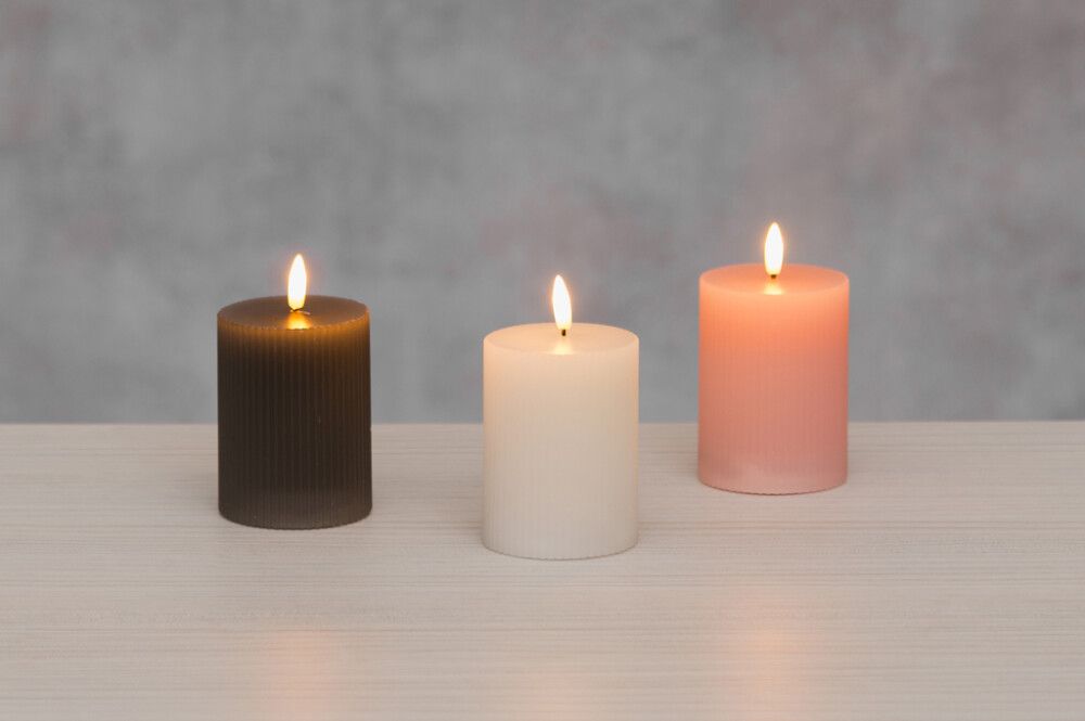 LED-pöytäkynttilä 3D liekki lajitelma