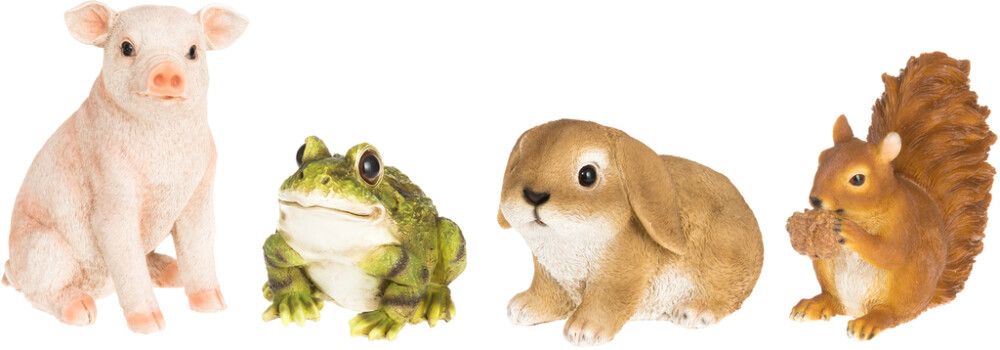 Puutarhapatsas eläin lajitelma